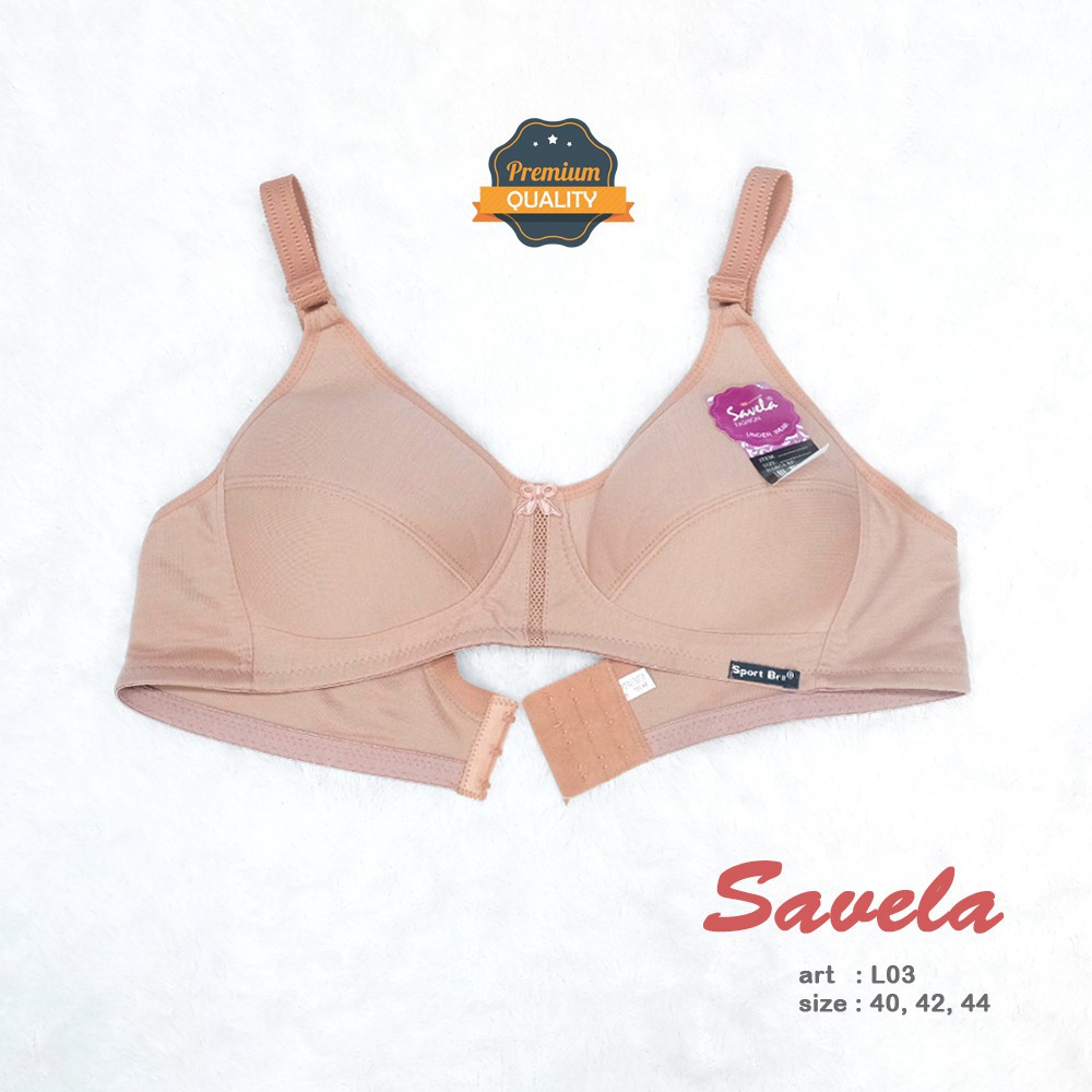 Sport Bra CUP Besar Kait 3 / BRA Size Besar MURAH / NON BUSA, NON KAWAT / SAVELA / UKURAN 40 42 44