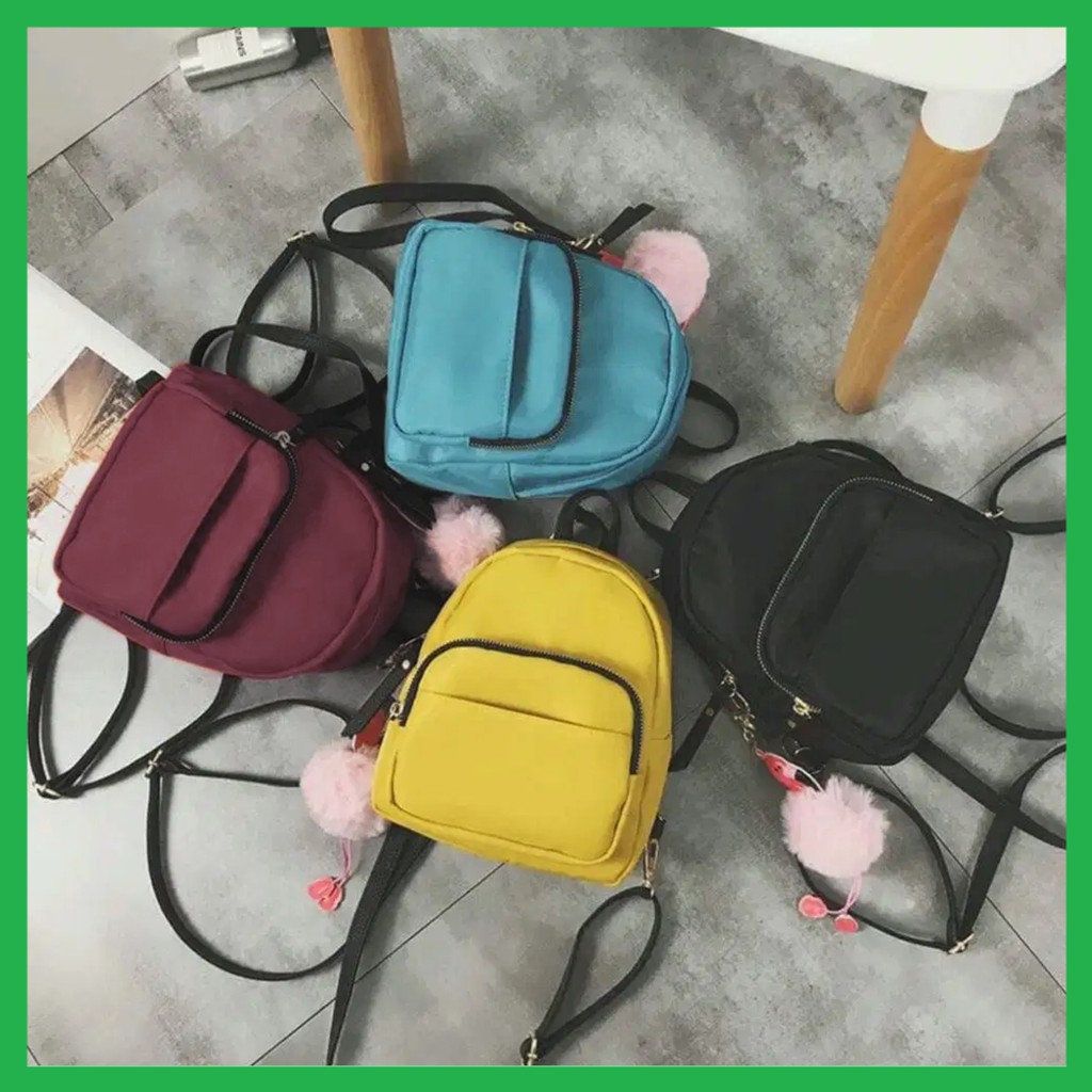 ✅ Ransel Mini Saku Tas Mini Kuliah / Daily Bag Backpack Korean Style Yuqi Mory / Tas Punggung Wanita