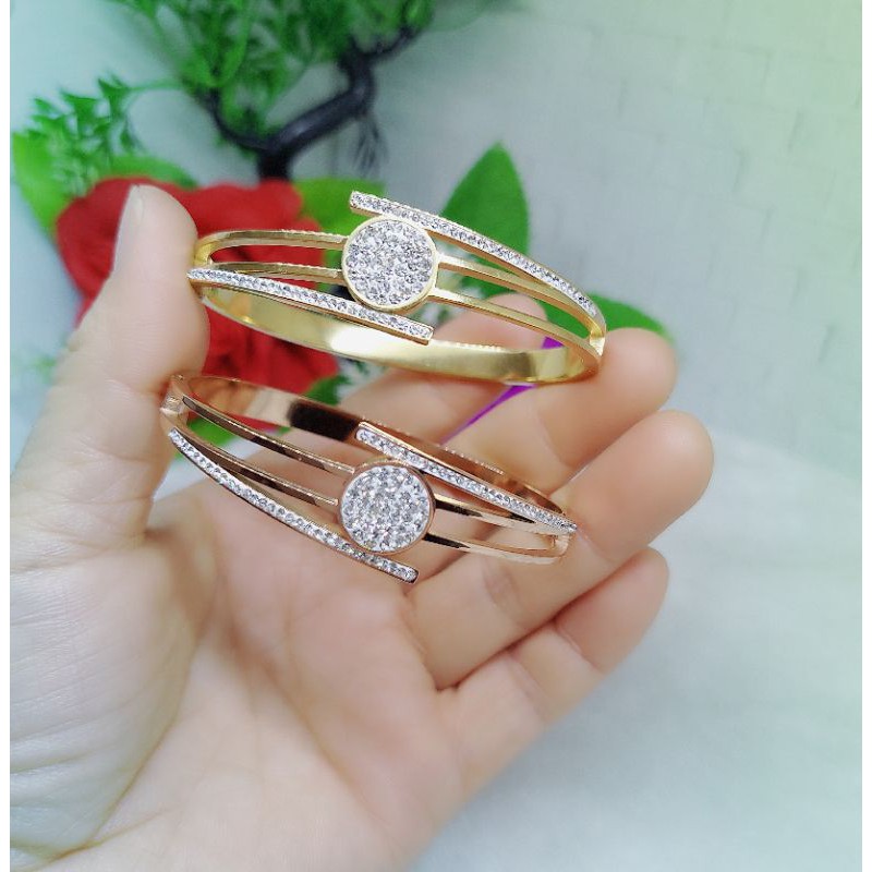 Gelang&amp;Cincin Set titanium permata T005