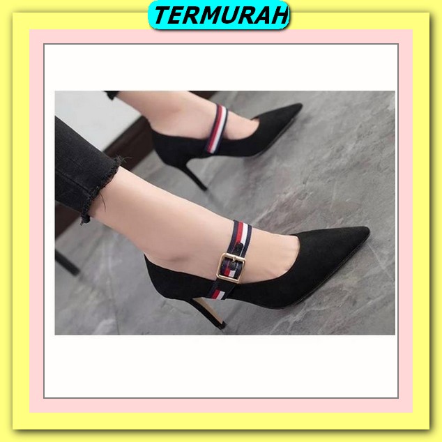 Cod Sandal Hils Wanita Impor Morasetti Sendal Pesta Heels Mu Yq80 Md280 Sandal Heels Laser Sepatu Ha