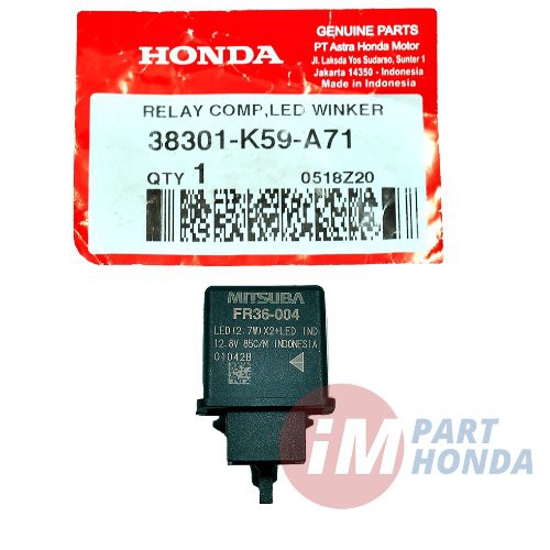 ORI AHM Flasher - Relay Comp Led Winker VARIO 125 150 2018 terbaru 38301-K59-A71