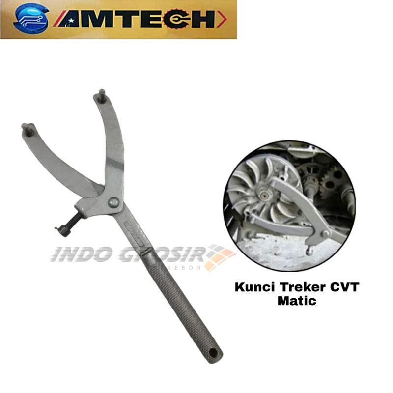 PROMO!! CUCI GUDANG!! AMTECH PAKET Flywheel + Kunci Blok 39x41 Treker Tahanan CVT  Kunci Mur Kopling