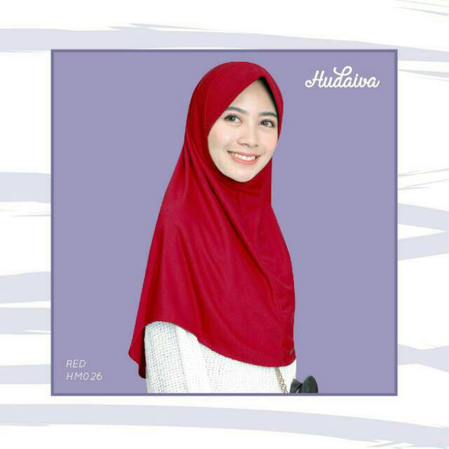 HM026 - Red - Jilbab Hudaiva Morocco