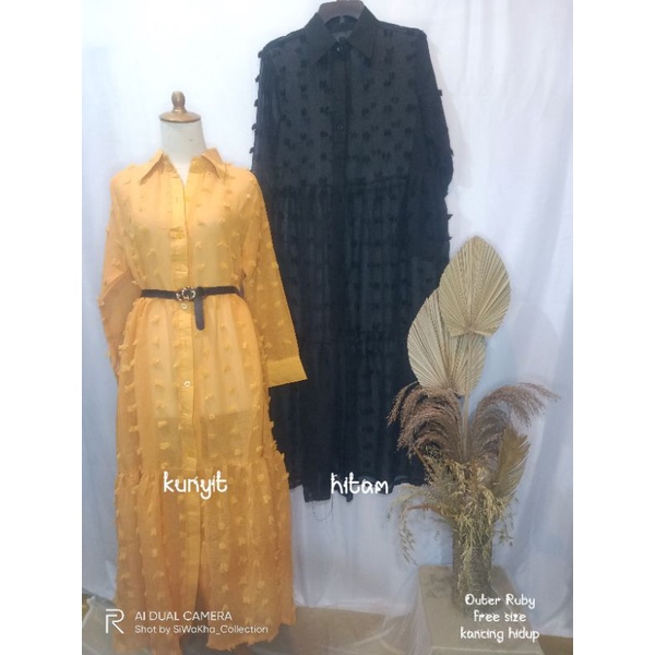 Outer rubiyah/outer rubi/ outer panjang/outerkancing/outer/cardigan/cardigan panjang