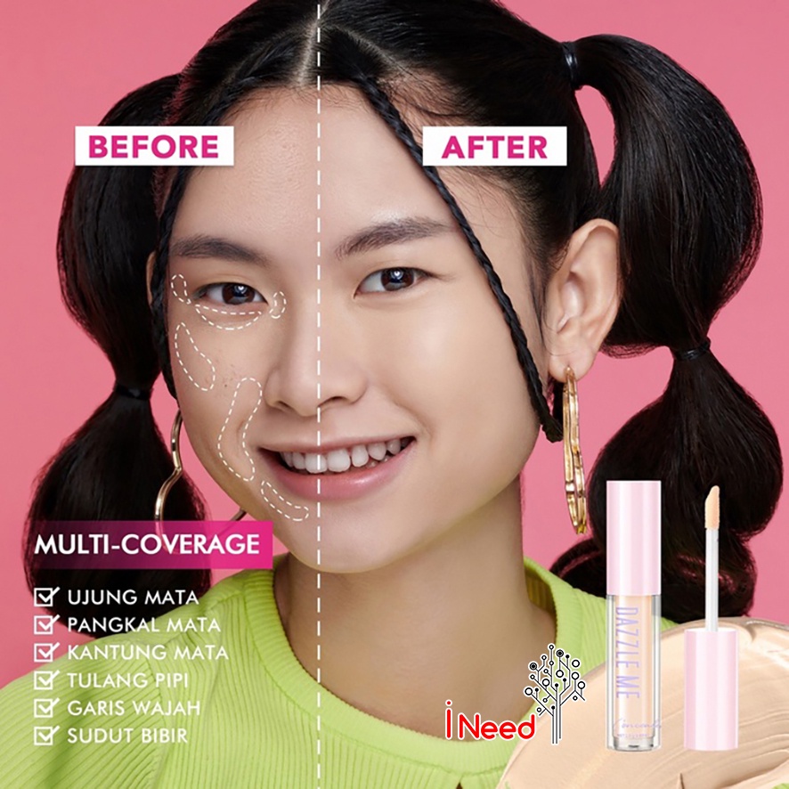 (INEED) DAZZLE ME Our Secret Cover Concealer - Liquid Makeup Tahan Lama Matte