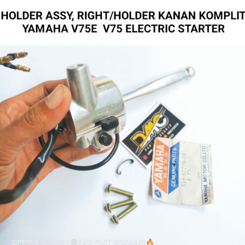 HOLDER SAKLAR KANAN YAMAHA V75 E / V75 ELECTRIC STARTER  ORIGINAL YAMAHA 100% V75 E ELEKTRIK STATER
