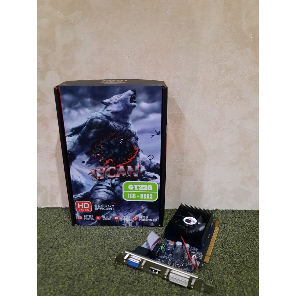 VGA Card NVIDIA LYCAN GT220 1GB GT 220 1GB DDR3 GARANSI RESMI