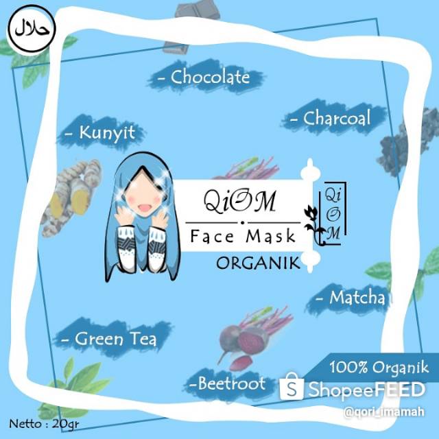 Masker Organik 20gr