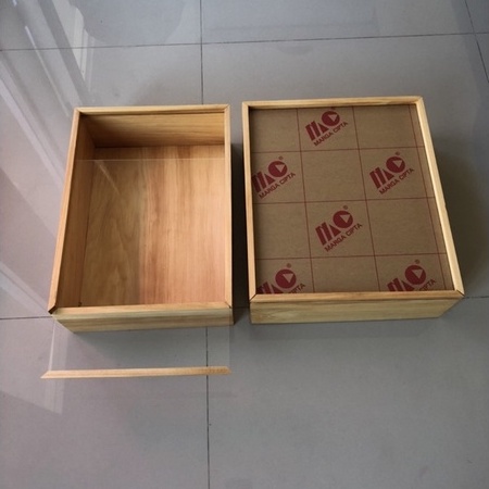 Gift Box 25x35 &amp; 30x40 Hantaran Kayu Gift Box Sleding Akrilik