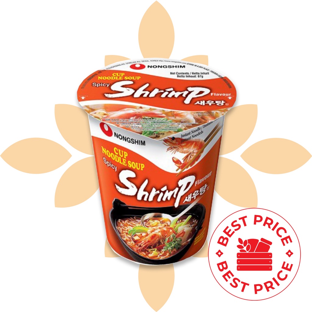 NONGSHIM - SPICY SHRIMP RAMYUN CUP - 67 GR