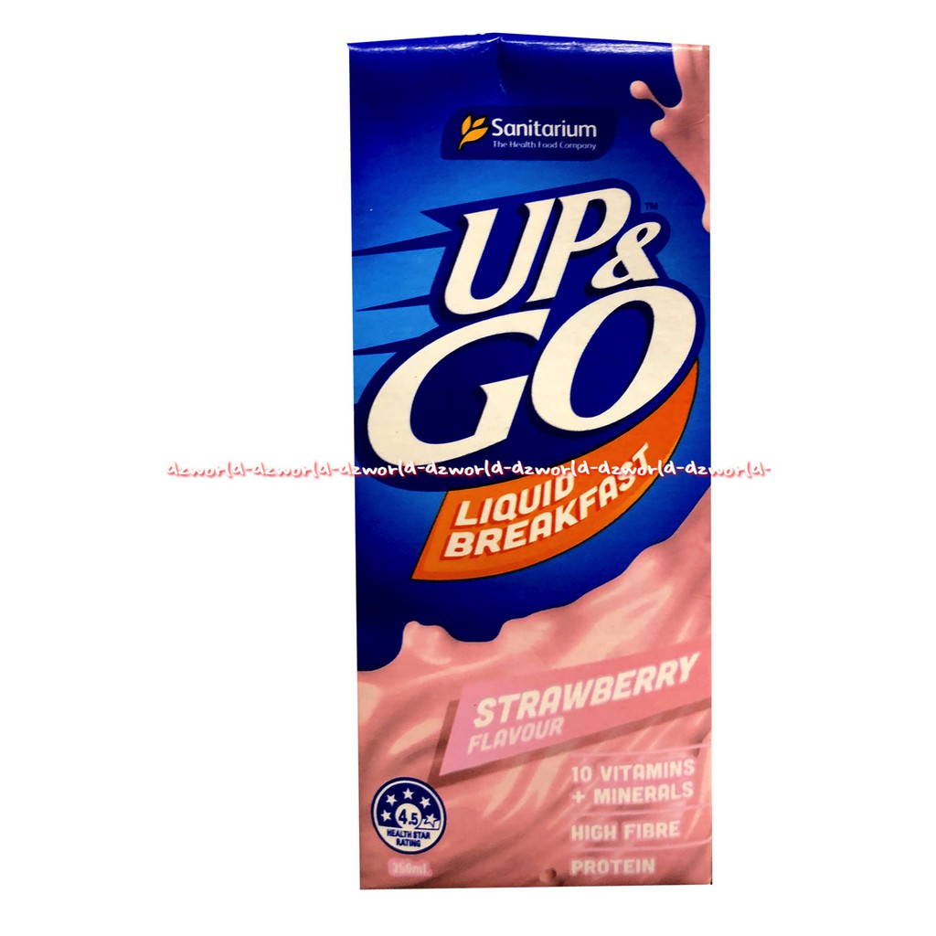 Up &amp; Go Liquid Breakfast 350ml Vila Ice Favour Minuman Susu Rasa Es Vanila Sanitarium Up and go Upgo Up go