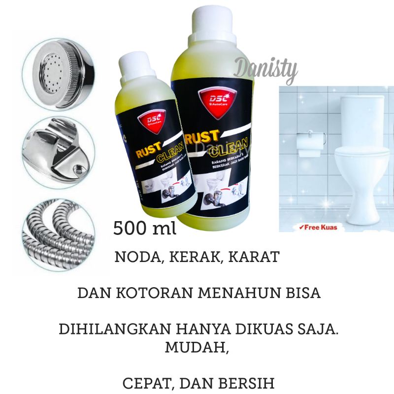 Pembersih karat dan kerak kamar mandi Rust clean /toilet/porselin/sower/kloset/badtaf/wastafel/kerak karat