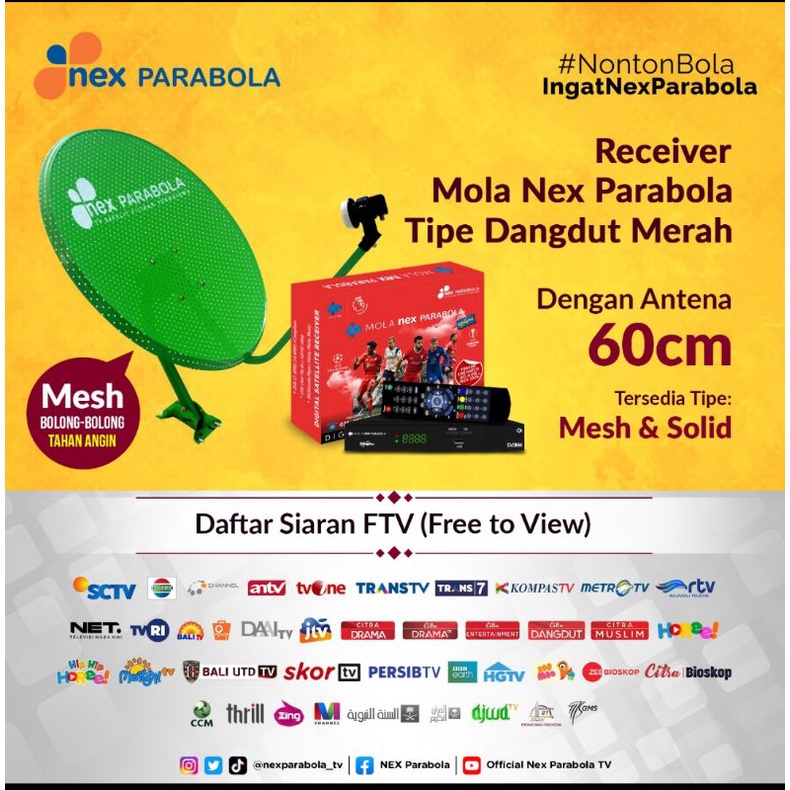 PARABOLA SET PASANG PAYUNG KECIL KALENG-  Ready Bangka & Belitung