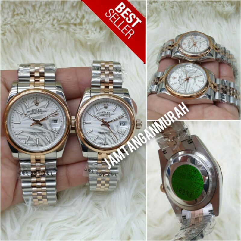 JAM TANGAN COUPLE ROLEX DATEJUST AUTOMATIC KUALITAS ORIGINAL