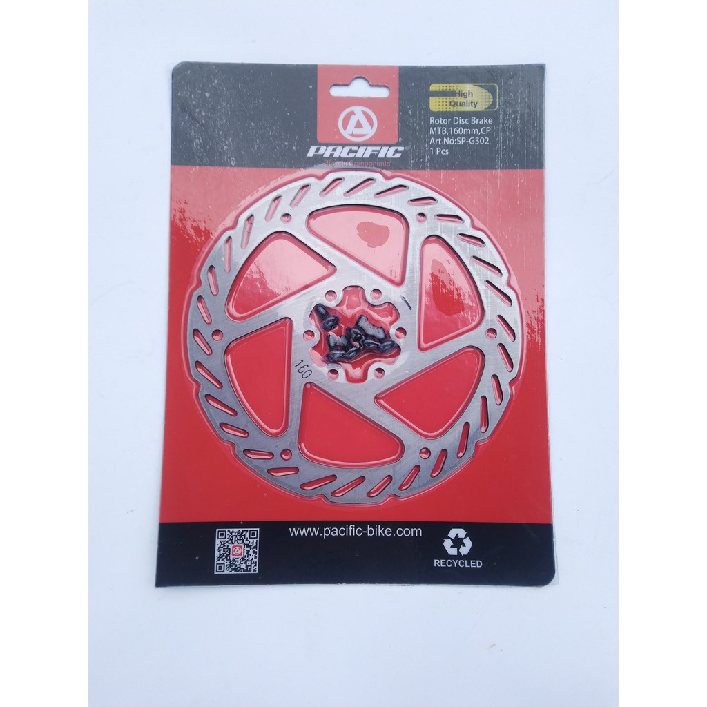 Piringan Cakram Sepeda MTB Rotor Pacific Ukuran 160mm Rotor Sepeda MTB