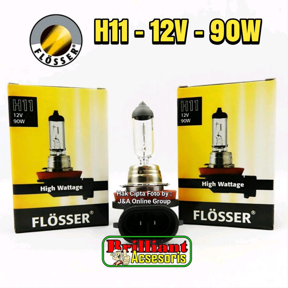 Termurah Bohlam FLOSSER Original
H11 - 12V - 90W