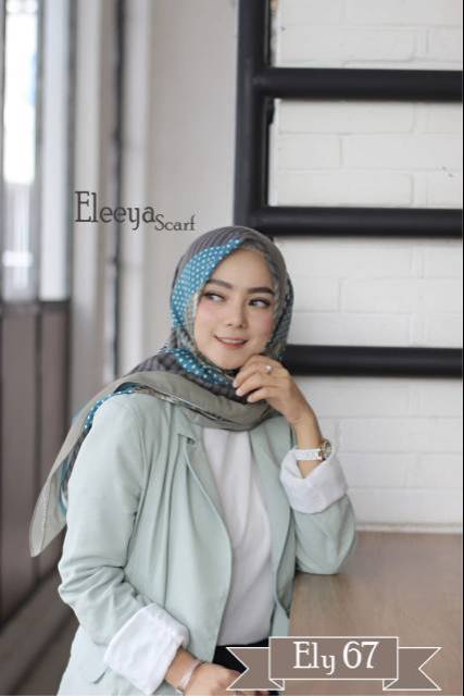 HIJAB SEGIEMPAT MOTIF PRINTING II Eleeya Scarf ELY  67