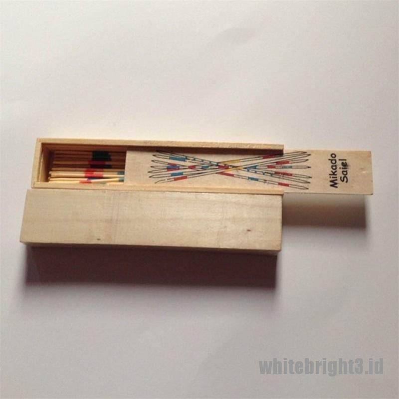 (white3) Mainan Stik Kayu Retro Tradisional