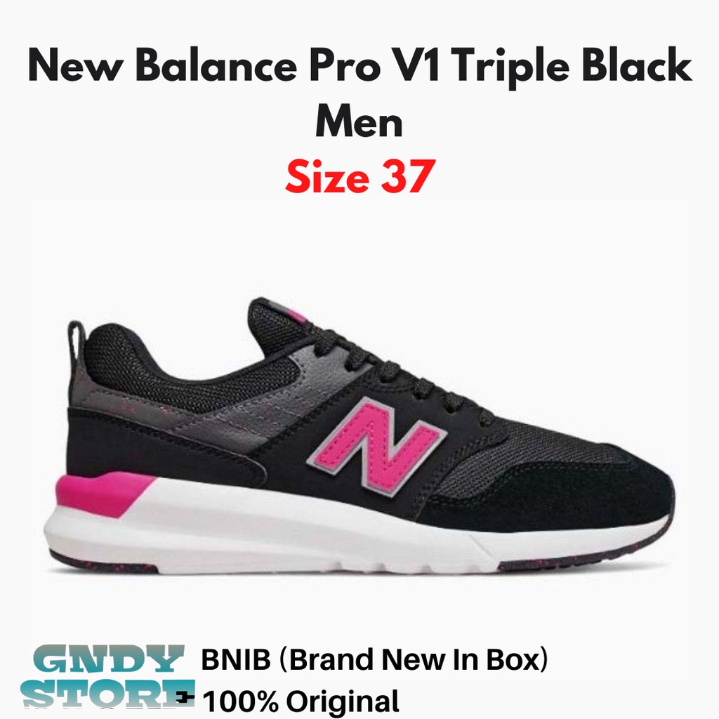 Sepatu Sneakers Wanita New Balance Lifestyle Women S009V1 Black WS009OB1 WMNS Original BNIB Resmi Store 100%