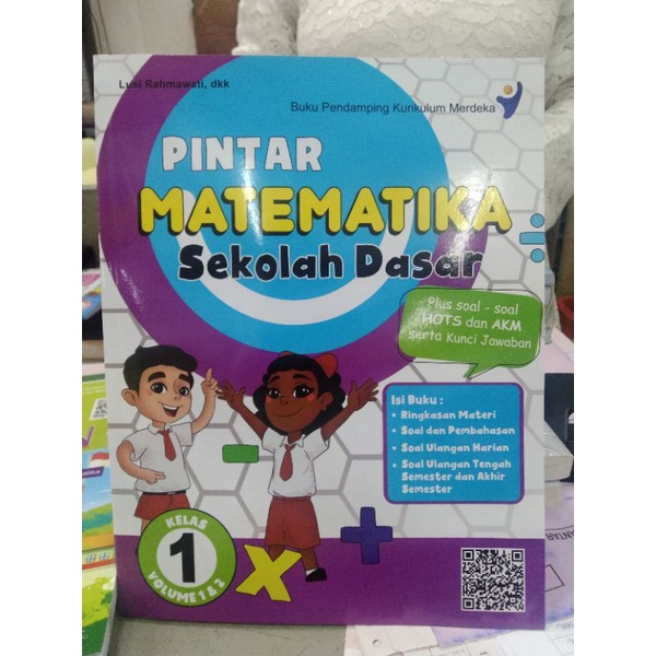 Buku Pintar Matematika SD Kelas 1 Kurikulum Merdeka Hots AKM Serta Kunci Jawaban