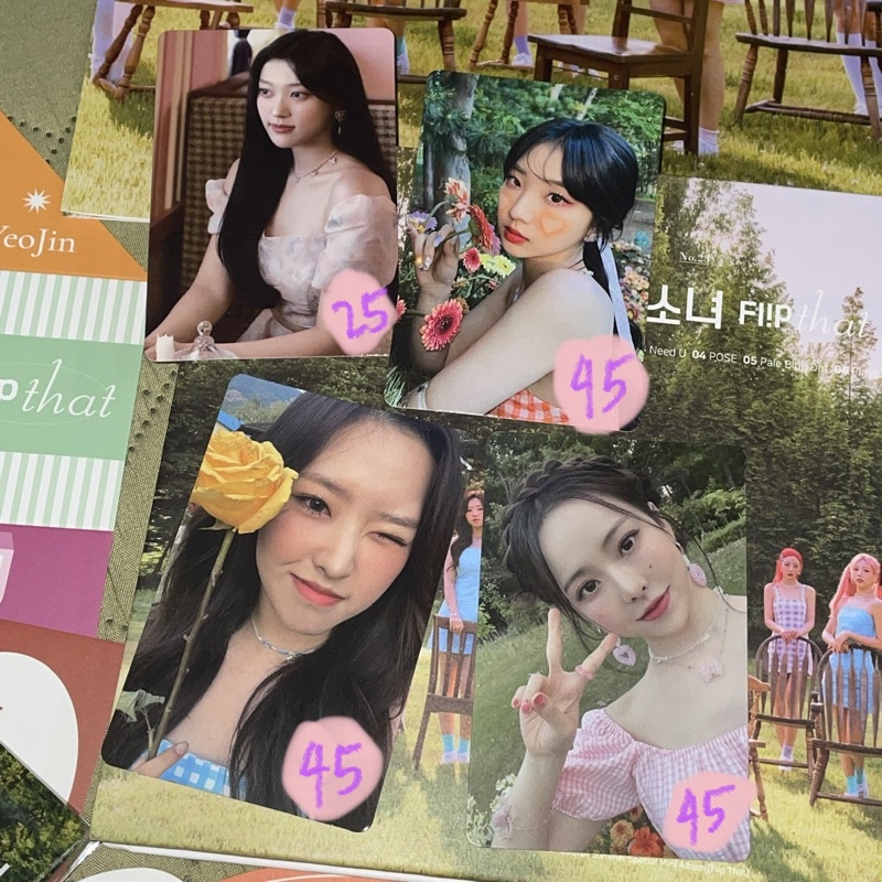 loona flip that album pc photocard ar choerry olivia hye yeojin vivi