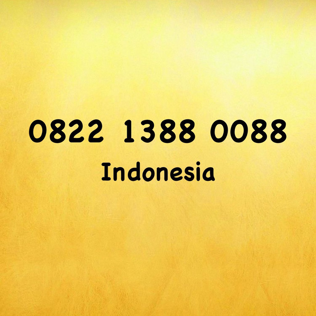 Nomor Cantik Simpati LOOP Triple AA - 880088 - 088 - 0822 1388 0088