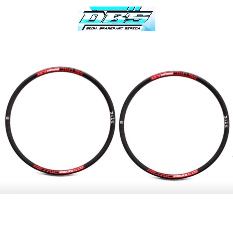 RIMS PACIFIC SYTE METRIC D575 ENDURO ALL MONTAIN MTB 27.5 32HOLE BLACK