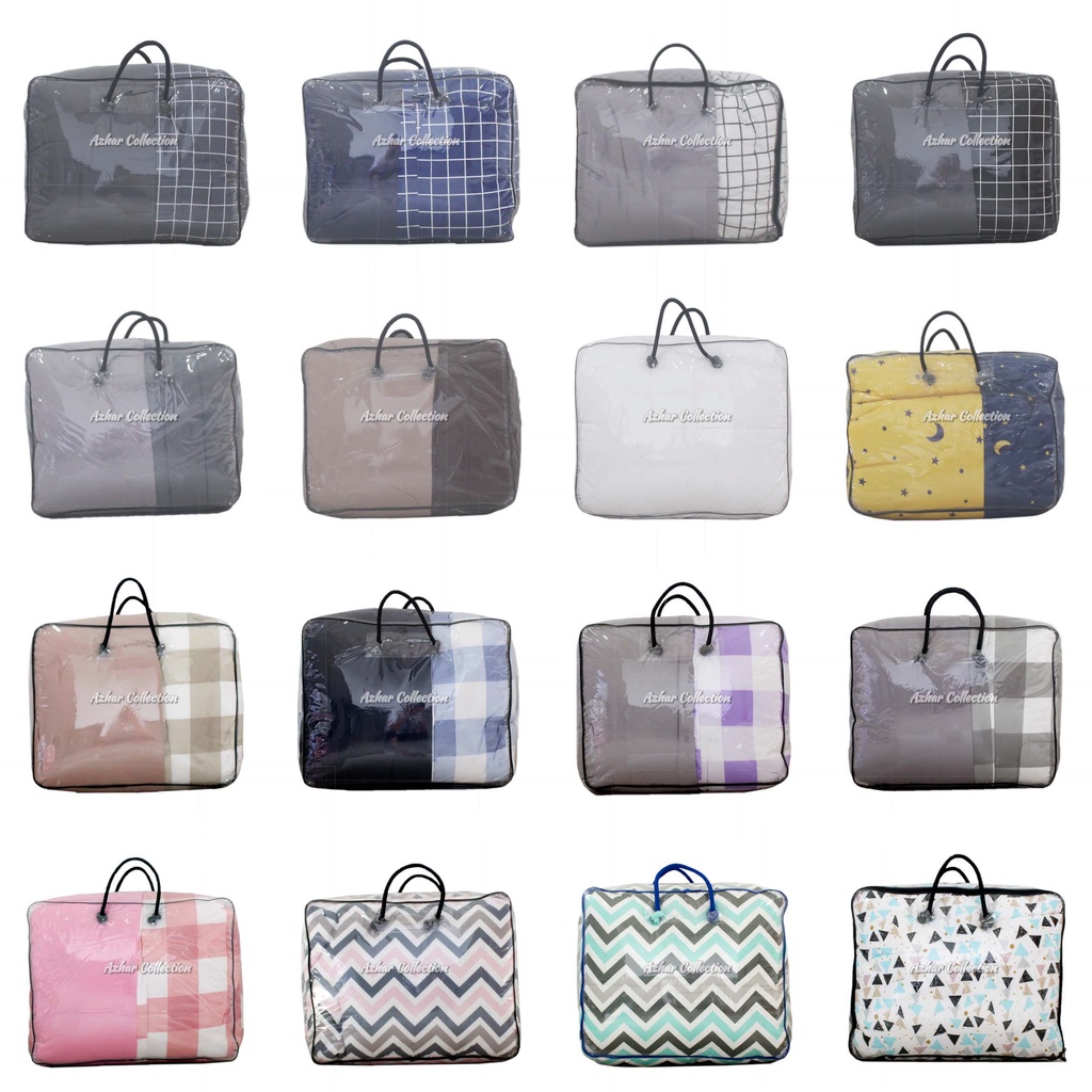 Bedcover Only Polos Kotak Emily Star Series Aesthetic Two Tone Tanpa Sprei 90x200 120x200 160x200 18