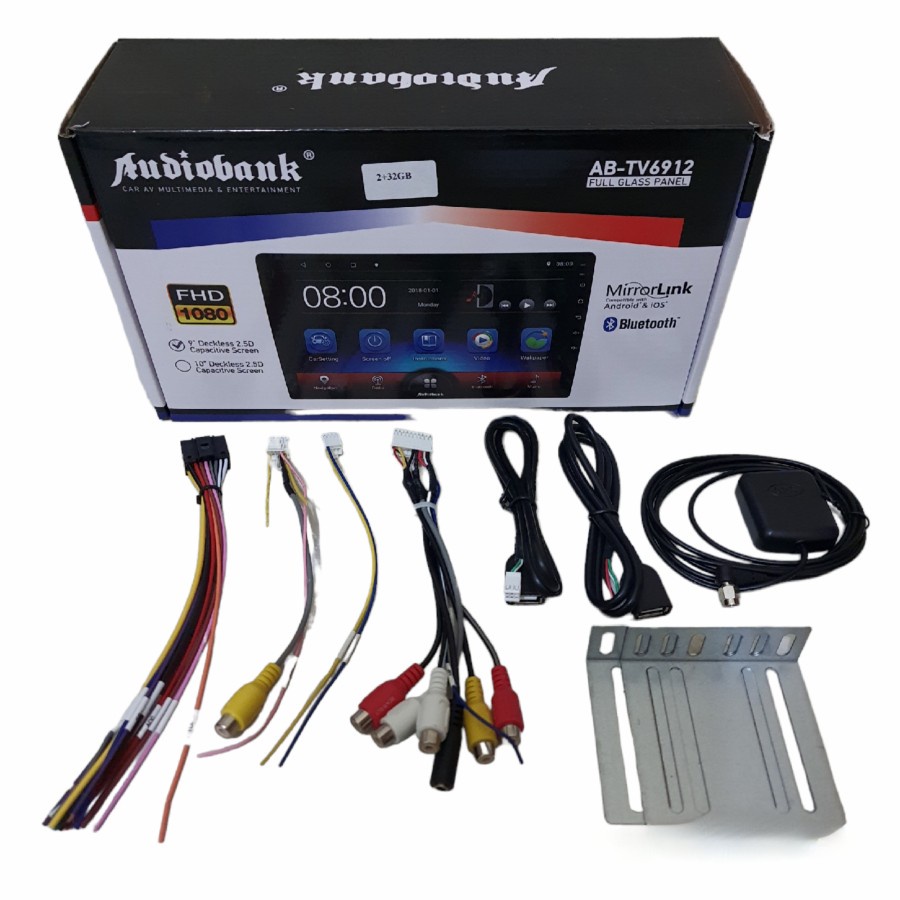 Head Unit Android 9inch/10inch Audiobank AB-TV6912 Ram 2/32GB Universal