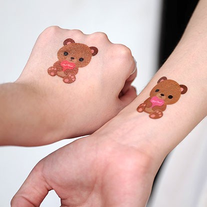 

POTATOO TWINSE COUPLE BEAR Temporary Tatto Sticker