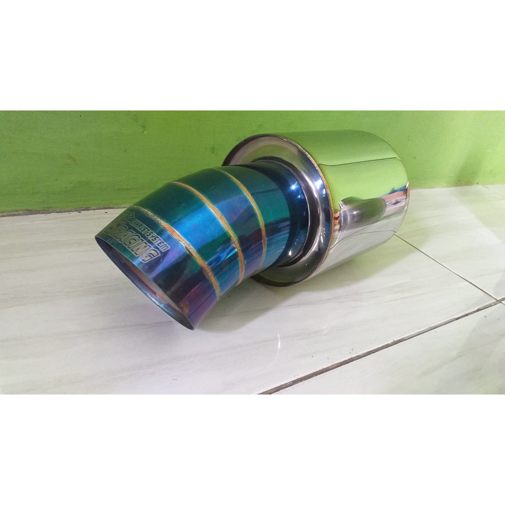 KNALPOT MOBIL KNALPOT RACING KNALPOT MURAH KNALPOT JS RACING UJUNG BIRU .