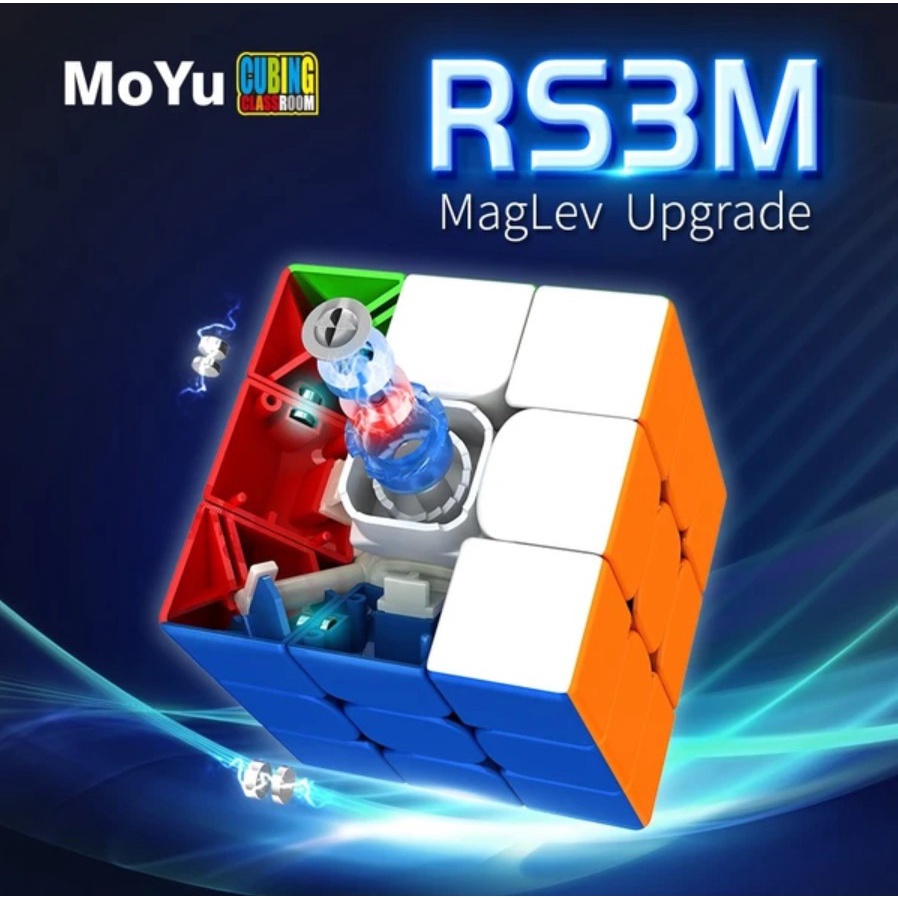 Rubik 3x3 MoYu RS3M 2021 3x3 Magnetic Stickerless MAGLEV RS3 M
