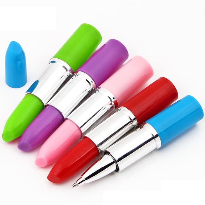 

Populer Pulpen Lipstik Gantungan Kunci / Pen Lucu Pena Unik Elegan