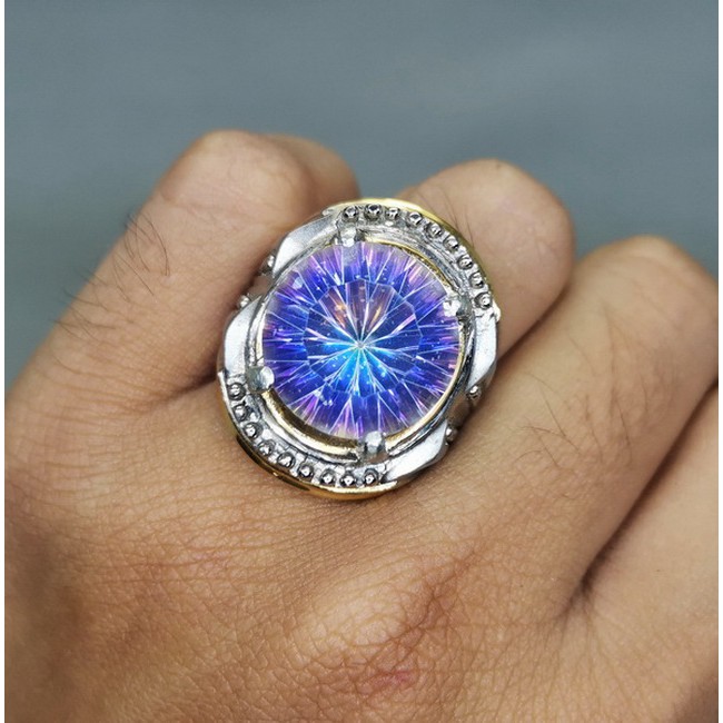 Batu Cincin Bagus Kinyang Pelangi Asli