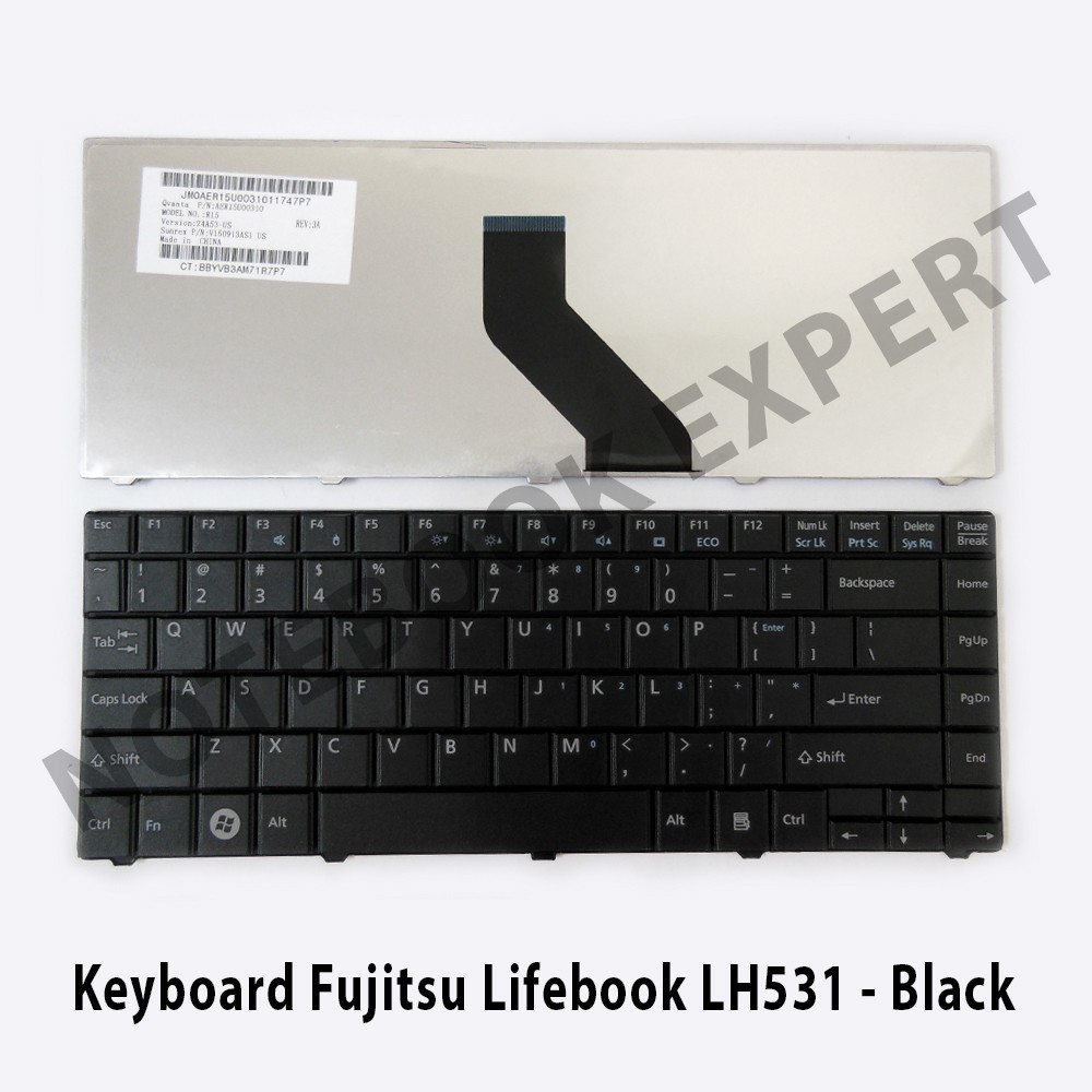 Keyboard Fujitsu Lifebook LH531 - Black