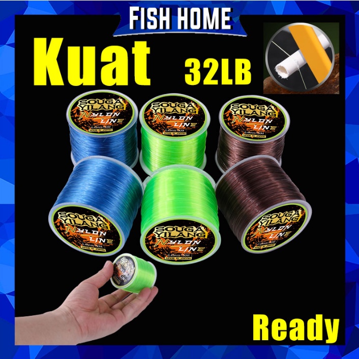 150M Super Kuat Nylon Pancing Lapisan Fluorocarbon 31LB Drag Power Multifilament Halus Pancing Jepang Bahan Pancing untuk Memancing Ikan Mas Baik untuk Memancing di Perahu