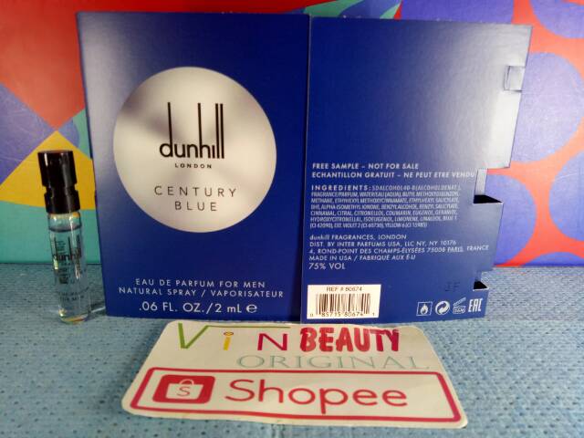 Vial Parfum OriginaL Dunhill London Century Blue EDP For Men Murah