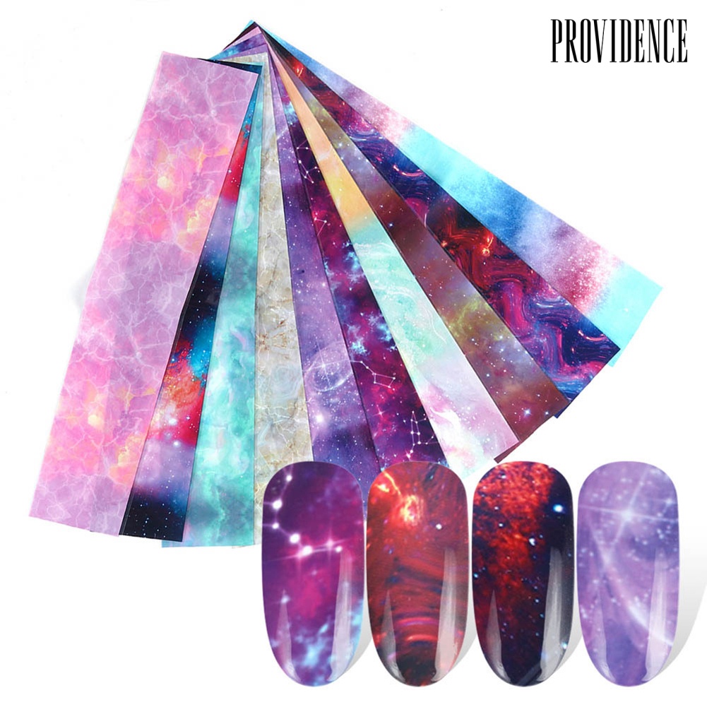 Providence DIY Star Night Sky Adhesive Nail Art Sticker Transfer Paper Decal Manicure Decor