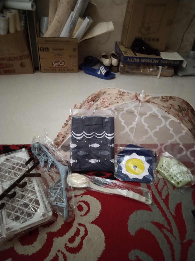 Rw099 Gantungan Pintu Lemari Topi Baju Tas Serbaguna/door Hook 5arms