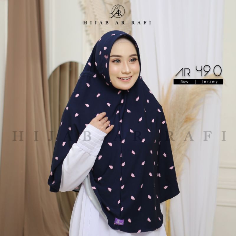 Terlaris hijab jilbab kerudung bergo instan Jumbo dewasa cantik ORI AR 490 Rabbani Zoya elzatta