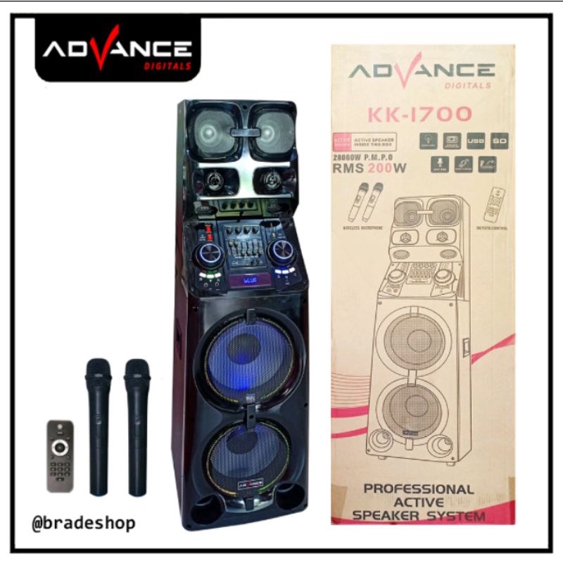 Speaker Aktif Karaoke Bluetooth Advance KK-1700