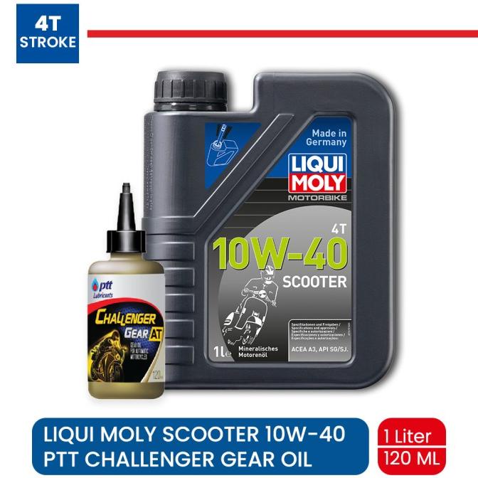 PROMO  Oli Matic Liqui Moly Scooter 10W-40 dan PTT Challenger Gear Oil