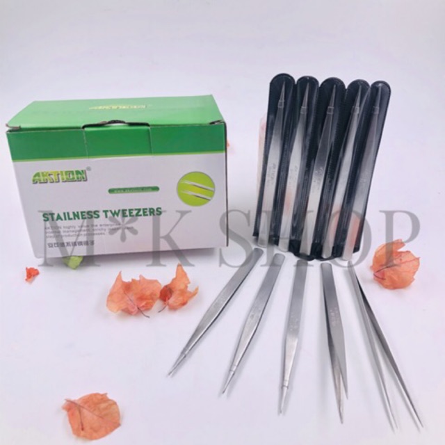 Pinset Stainless steel Merk : Aktion harga/pcs