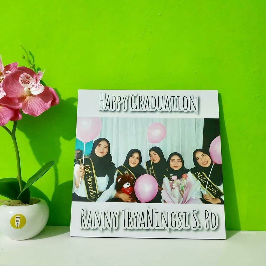 Cetak Foto Custom 8R Plus Bingkai Kayu Ukuran 20x20 cm / 8R Sudah Laminasy Anti air dan tidak luntur, Wall Decor, Kado Ulang Tahun, Kado Wedding, Cetak Foto Keluarga, Foto Pernikahan, Cetak Foto Besar 20R, 24R, 30R