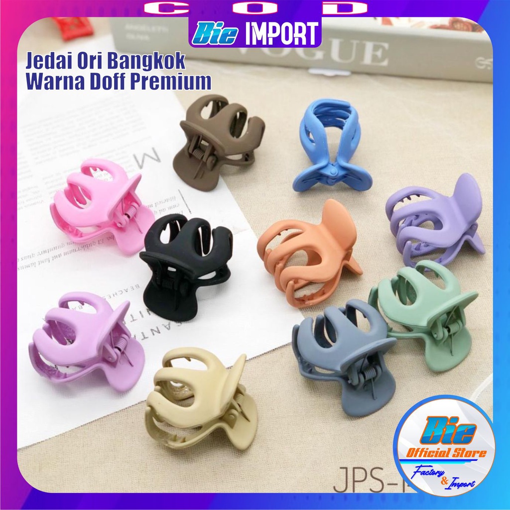 Jepit Jedai Doff 5cm Ori Bangkok Thailand Impor / Jepit Rambut Jedai Bahan tebal