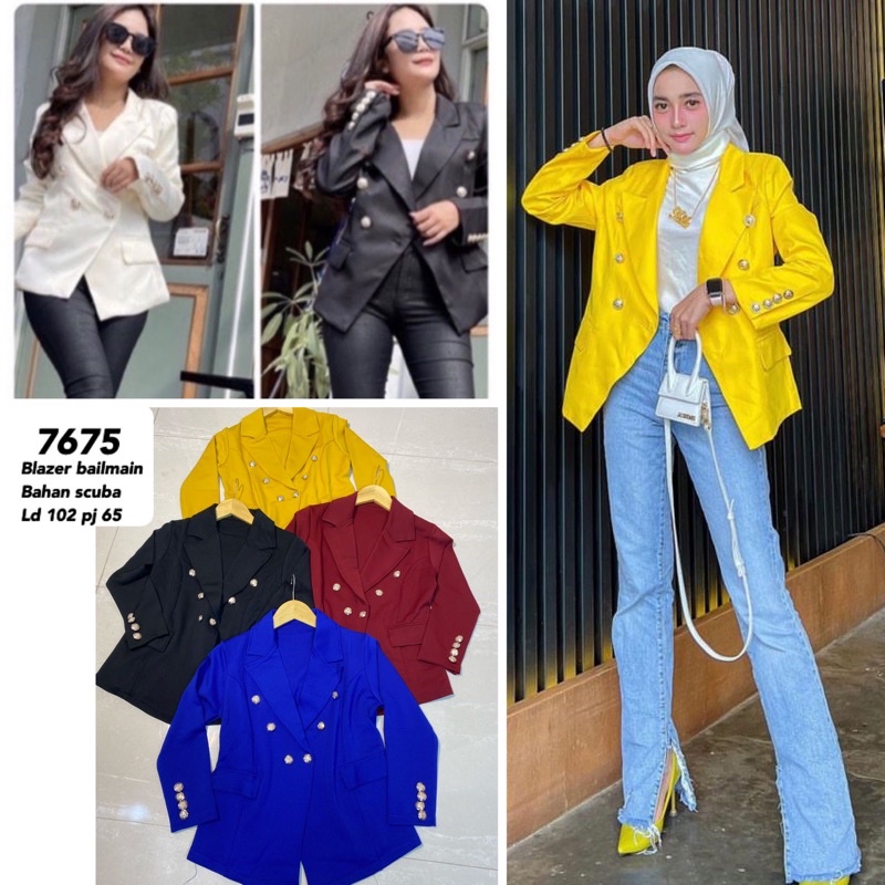 BLAZER WANITA BAILMAIN SCUBA MV-7675 IMPORT