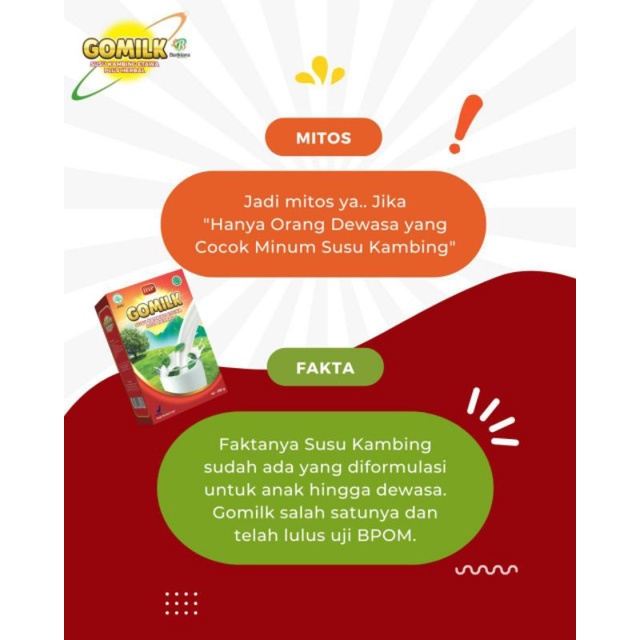 

GOMILK susu kambing etawa plus herbal