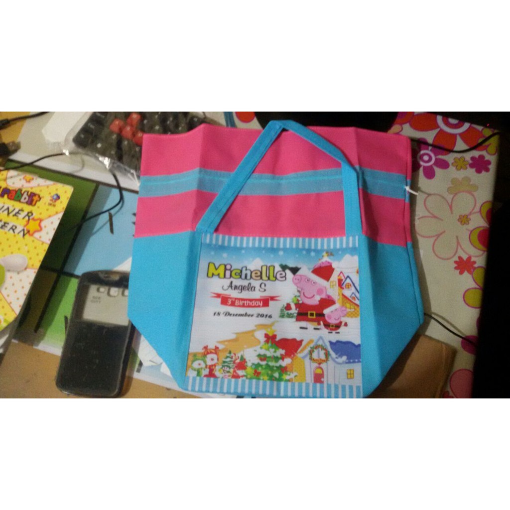TAS SPUNBOND SERUT V20 Goodie bag ulang tahun anak wedding pernikahan goody harga murah meriah-4