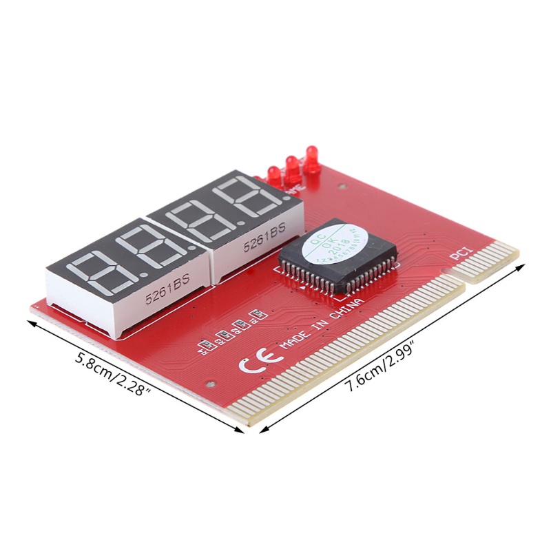 Btsg Alat Diagnostik Motherboard Pci 4 Digit Dengan Lampu Led