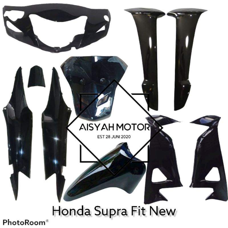 Full Bodi Honda Supra Fit New Cakram Warna Hitam